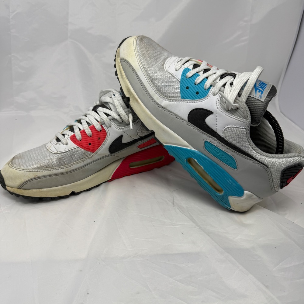 Nike Air Max 90 Evolution of Icons EOI White Blue Red CV8839-100 Mens 10.5